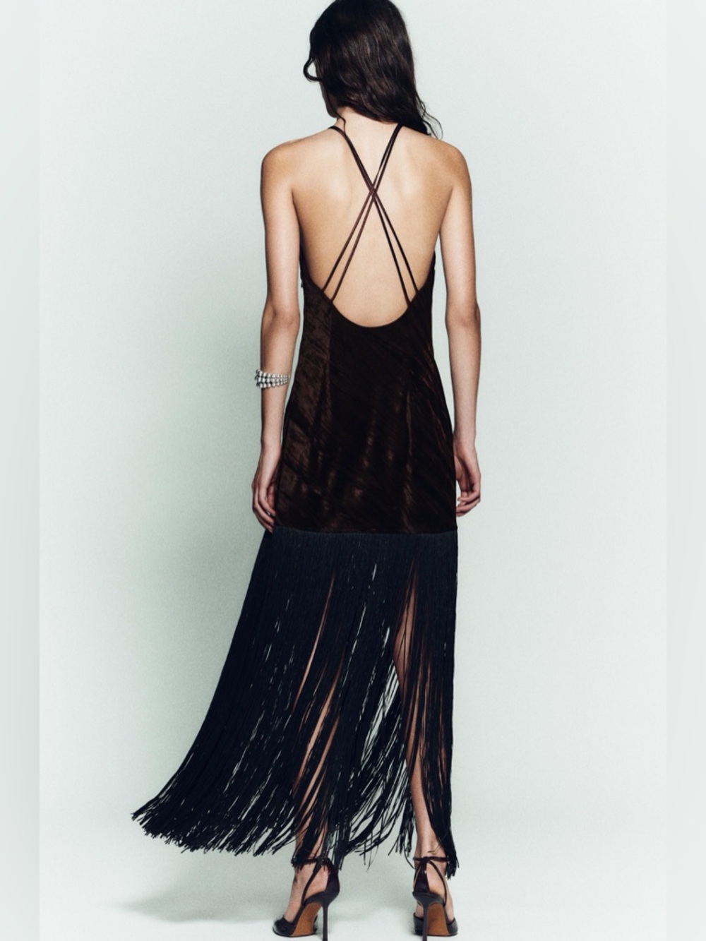 **NEW ZARA FRINGE DRESS** - Picture 2 of 16